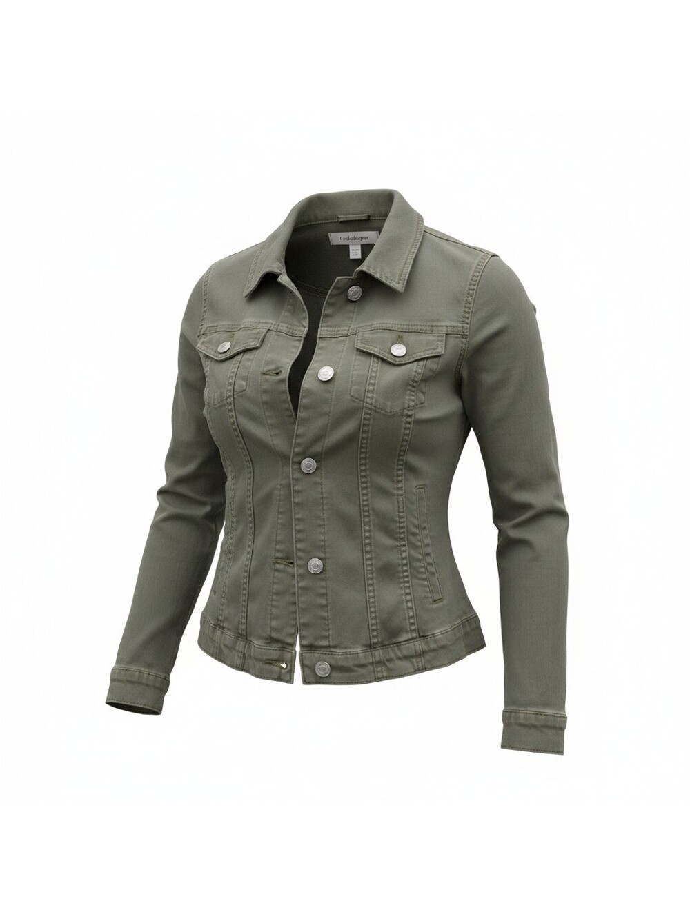 Croft & Barrow Olive Green Utility Jacket Women’s Cotton Blend Lightweight